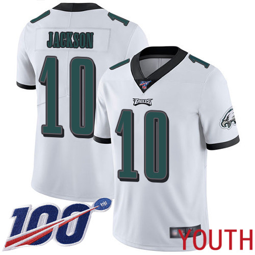 Youth Philadelphia Eagles #10 DeSean Jackson White Vapor Untouchable NFL Jersey Limited Player Season